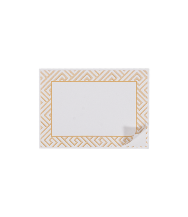 Gold Fretwork Adhesive Label