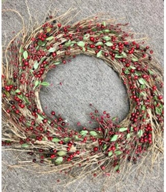 38" Red Berry Wreath