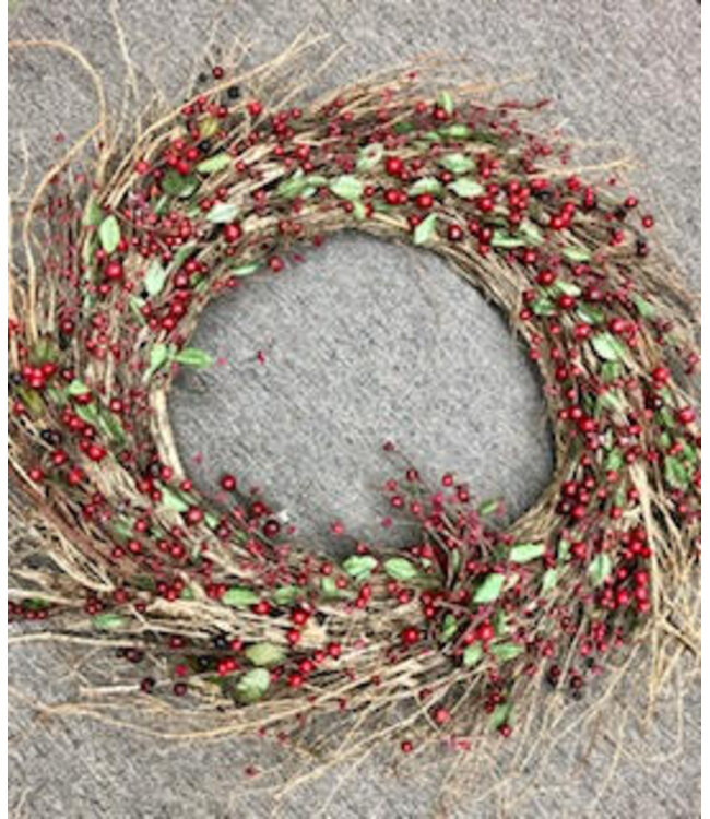 38" Red Berry Wreath