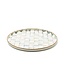 MACKENZIE CHILDS Sterling Check Enamel Round Tray