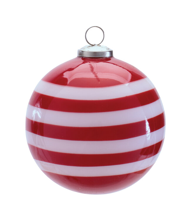 Ball Ornament 5”D Glass