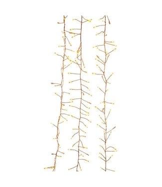 240-Light Classic White Fairy Twinkle LED Copper Wire Cluster Garland