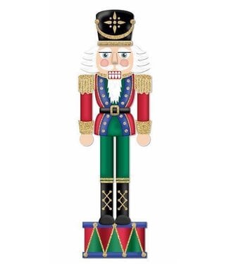 70" H Glitter Nutcracker Porch Sign 70" H Glitter Nutcracker Porch Sign