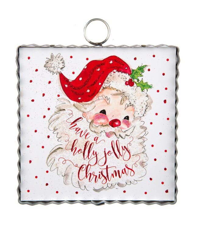 THE ROUND TOP COLLECTION Mini Beck's Holly Jolly Santa