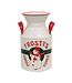 Frosty's Snow Cones Distressed Metal Milk Can
