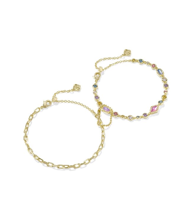 KENDRA SCOTT Mini Elisa Abbie Set of 2 Delicate Chain Bracelets