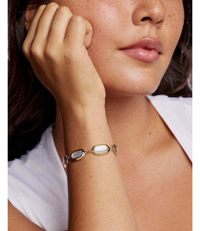 KENDRA SCOTT Elaina Bezel Delicate Chain Bracelet