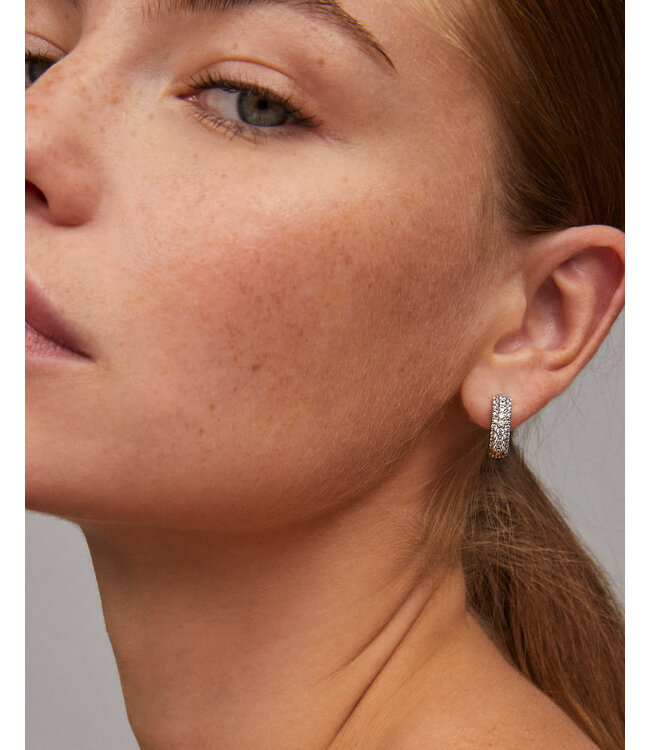 KENDRA SCOTT Mikki Pave Huggie Earrings