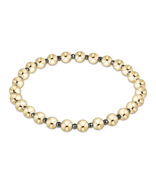 ENEWTON Silver Faceted Hematite Grateful Pattern 5mm Bead