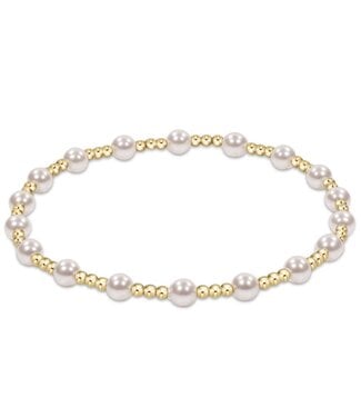 ENEWTON Egirl Classic Sincerity Pattern 4mm Bead Bracelet - Pearl