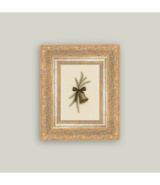 20x24 Bell With Pine Framed Antique Art