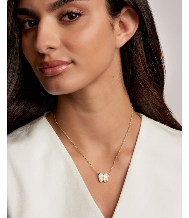 KENDRA SCOTT Haley Bow Short Pendant Necklace