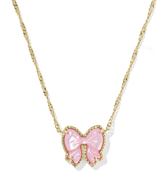 KENDRA SCOTT Haley Bow Short Pendant Necklace