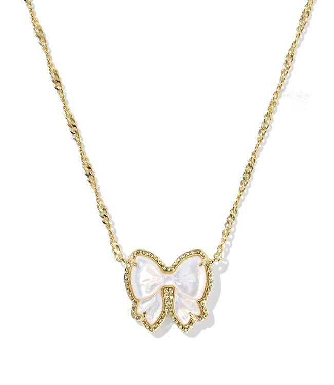 KENDRA SCOTT Haley Bow Short Pendant Necklace
