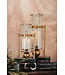 Diana Black/Gold Candle Holder