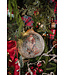 Santa Bearing Gifts Metal Ball Ornament,  6"