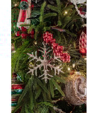 Snowflake Ornament Set of 2, Sold as Set