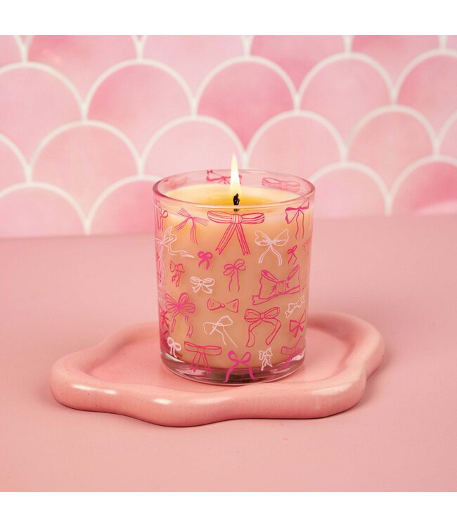 Sweet Grace Pink Bow Candle