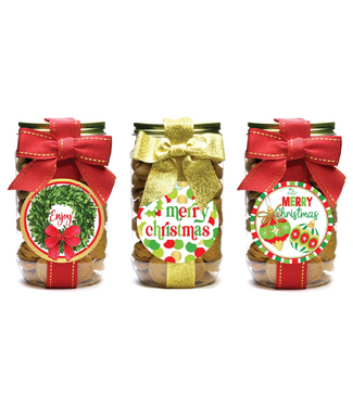 Chocolate Chip Cookies - Christmas Pint Jar - Sold Individually