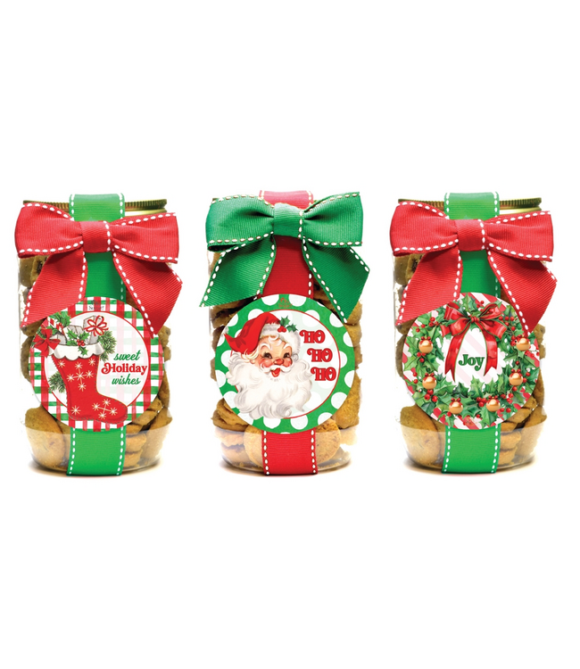 Holiday Chocolate Chip Cookies Pint Jar - Sold Individually