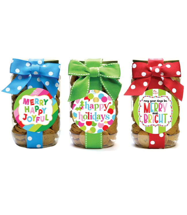 Cookies - Christmas Holiday Pint Jar - Sold Individually