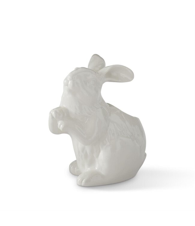 8.5 Inch White Porcelain Easter Bunny Vase