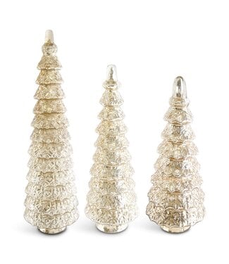 Gold Glass Tiered Trees