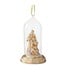 5 Inch LED Gold Nativity Cloche Ornament - Sold Individually