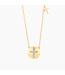 ELLA STEIN Cross Circle Pendant Necklace