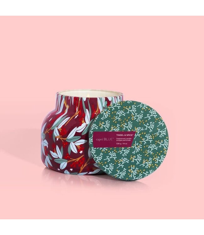 CAPRI BLUE Pattern Play Jar, Tinsel & Spice