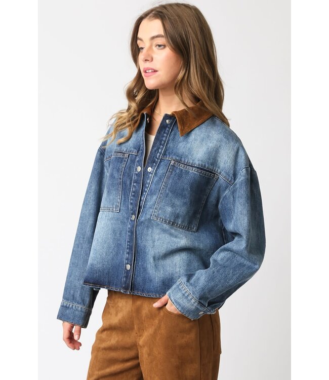 Leila Denim Barn Jacket