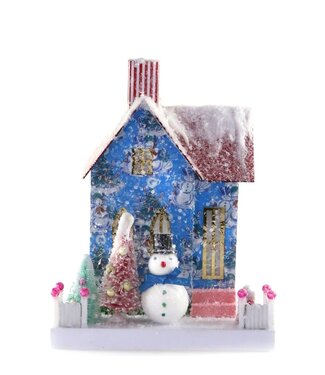 Retro Snowman Abode