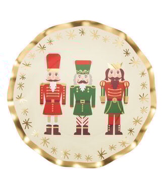 Wavy Salad Plate Nutcracker Christmas
