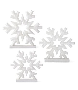 Glittered Snowflakes on Base