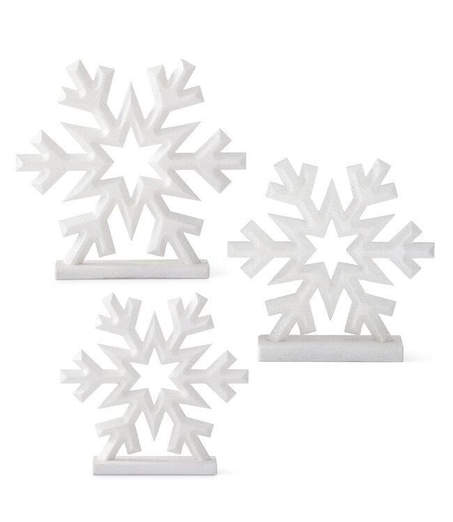 Glittered Snowflakes on Base