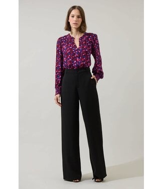 Turma Abstract Jania Smock Trim Top