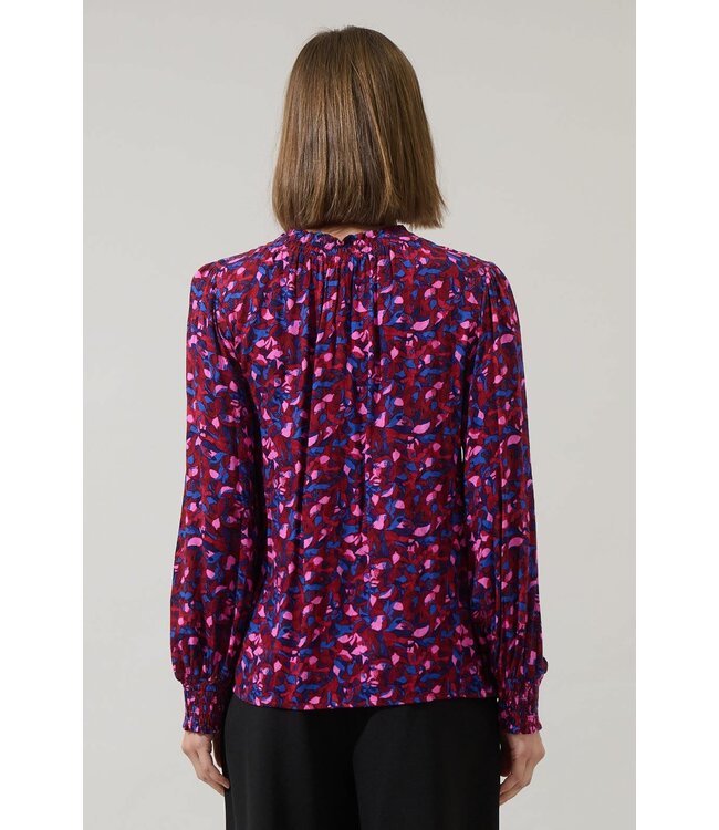 Turma Abstract Jania Smock Trim Top