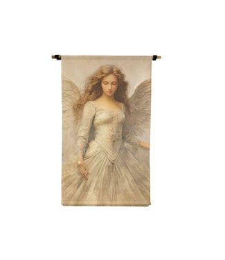 Small Vertical Canvas Scroll Right Angel Drop Ship