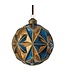 4" Glass Starburst Ball Ornament - Sold Individually