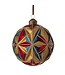 4" Glass Starburst Ball Ornament - Sold Individually