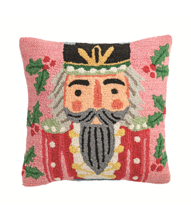 Nutcracker Hooked Wool Pillows