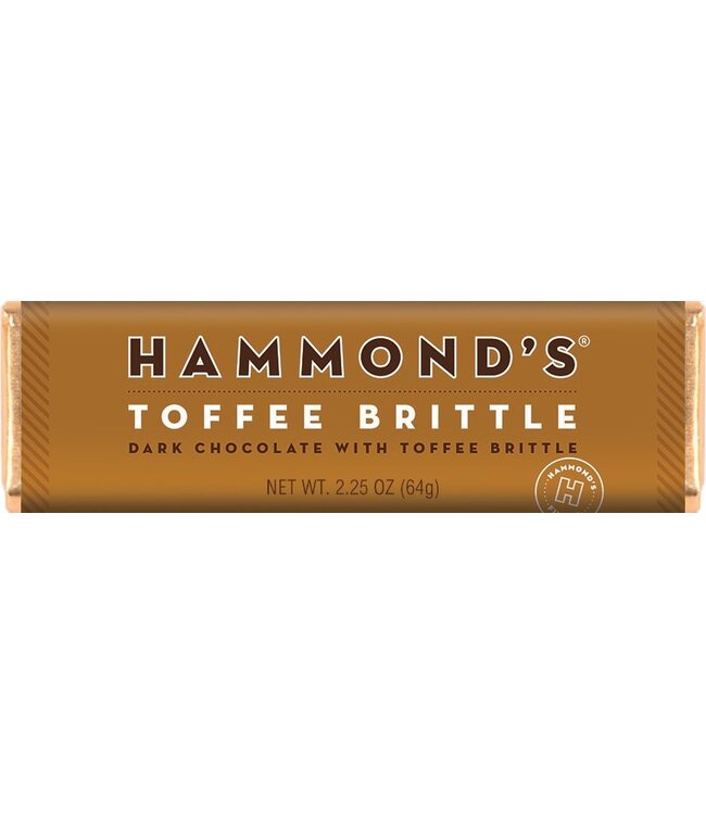 Dark Chocolate Bar Natural Toffee Brittle