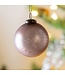 Matte Champagne Glass Ball Ornament