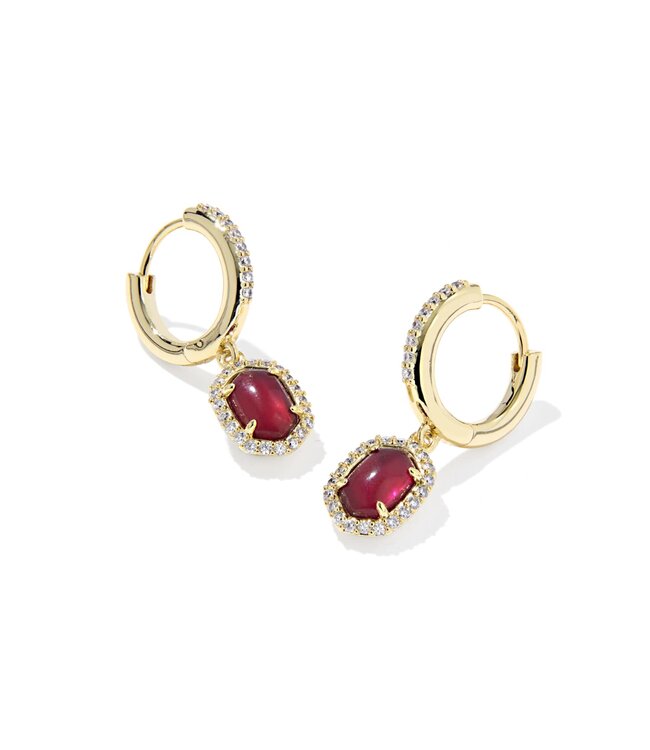 KENDRA SCOTT Daphne Crystal Frame Huggie Earrings