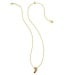 KENDRA SCOTT Candy Cane Short Pendant Necklace Gold Red Green Mix