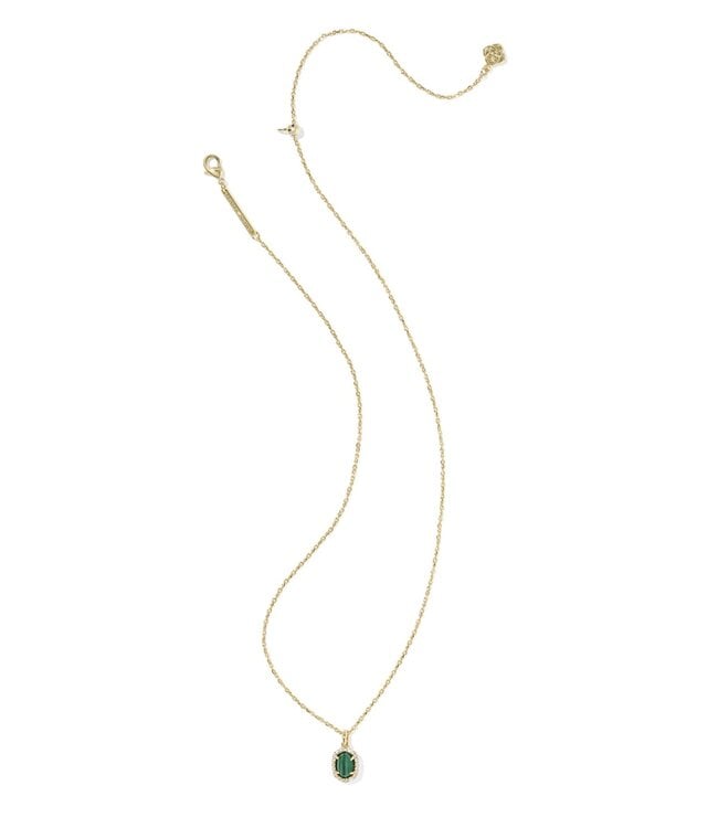 KENDRA SCOTT Daphne Crystal Frame Short Pendant Necklace