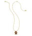 KENDRA SCOTT Gingerbread Short Pendant Necklace Gold