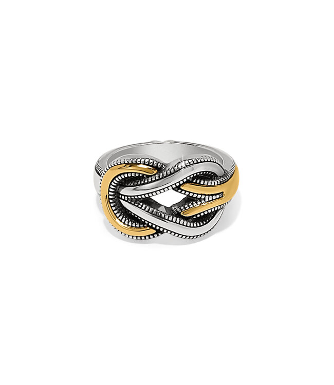 BRIGHTON Interlok Harmony Two Tone Ring