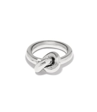 BRIGHTON Interlok Single Knot Ring Silver