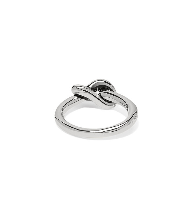 BRIGHTON Interlok Single Knot Ring Silver
